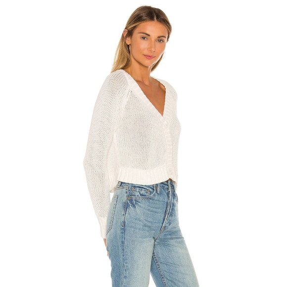 Tularosa Margot White Open Knit Cardigan - Picture 2 of 7